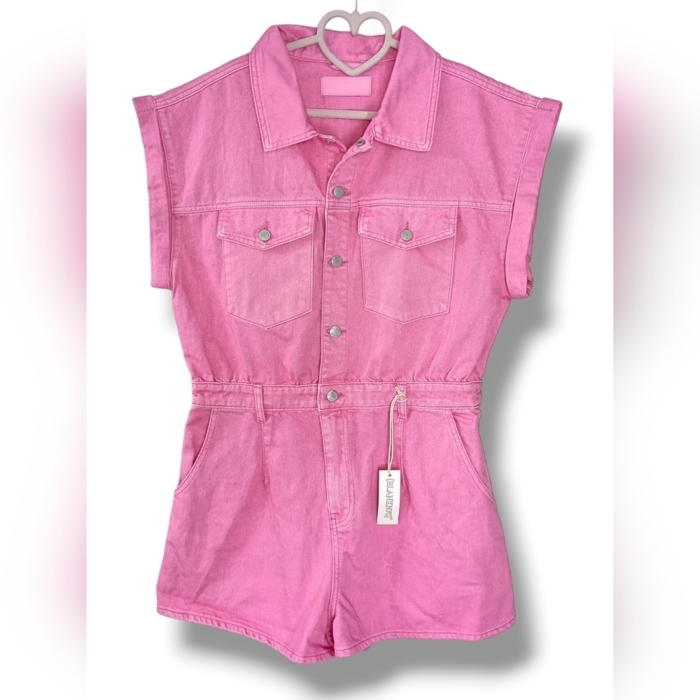 Blank NYC Pink Jumpsuit with Chic Design - Picture 5 of 9